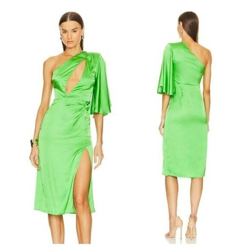 Michael Costello xREVOLVE Greer Midi Dress - Bright Green
